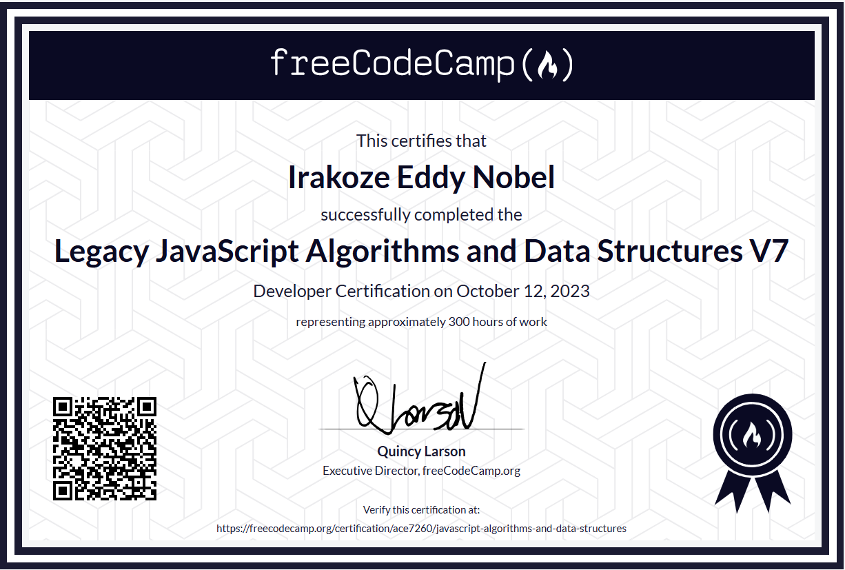 freeCodeCamp - JavaScript Algorithms and Data Structures